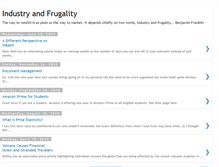 Tablet Screenshot of industryandfrugality.com